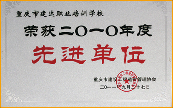 荣获2010年度先进单位